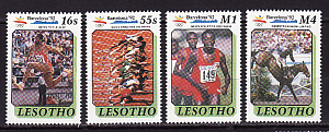 Лесото, 1990, Летняя Олимпиада 1992, 4 марки